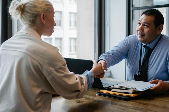 Picture of Someone being interviewed for a tech jobs in Dublin undertaking a competency based interview