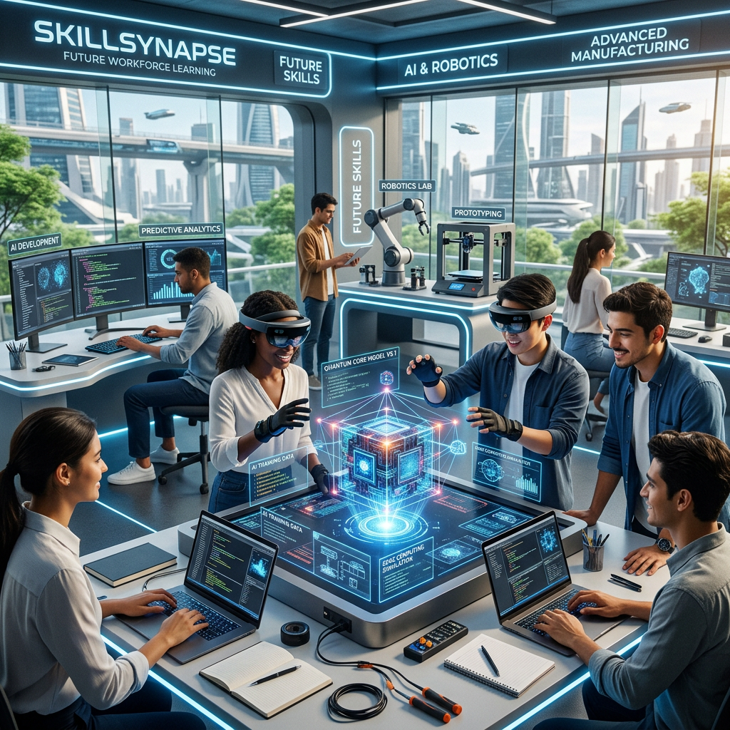 Skills Synapse future skills lab featuring AI, robotics, and advanced manufacturing